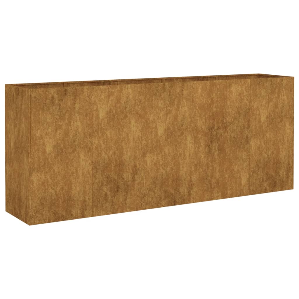 VidaXL jardinière surélevée 200x40x80 cm acier corten
