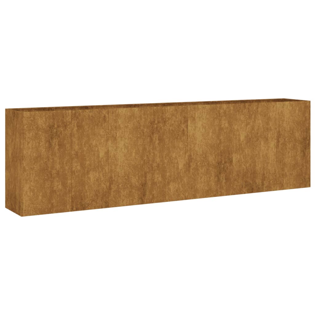VidaXL Jardinière surélevée 280x40x80 cm acier corten