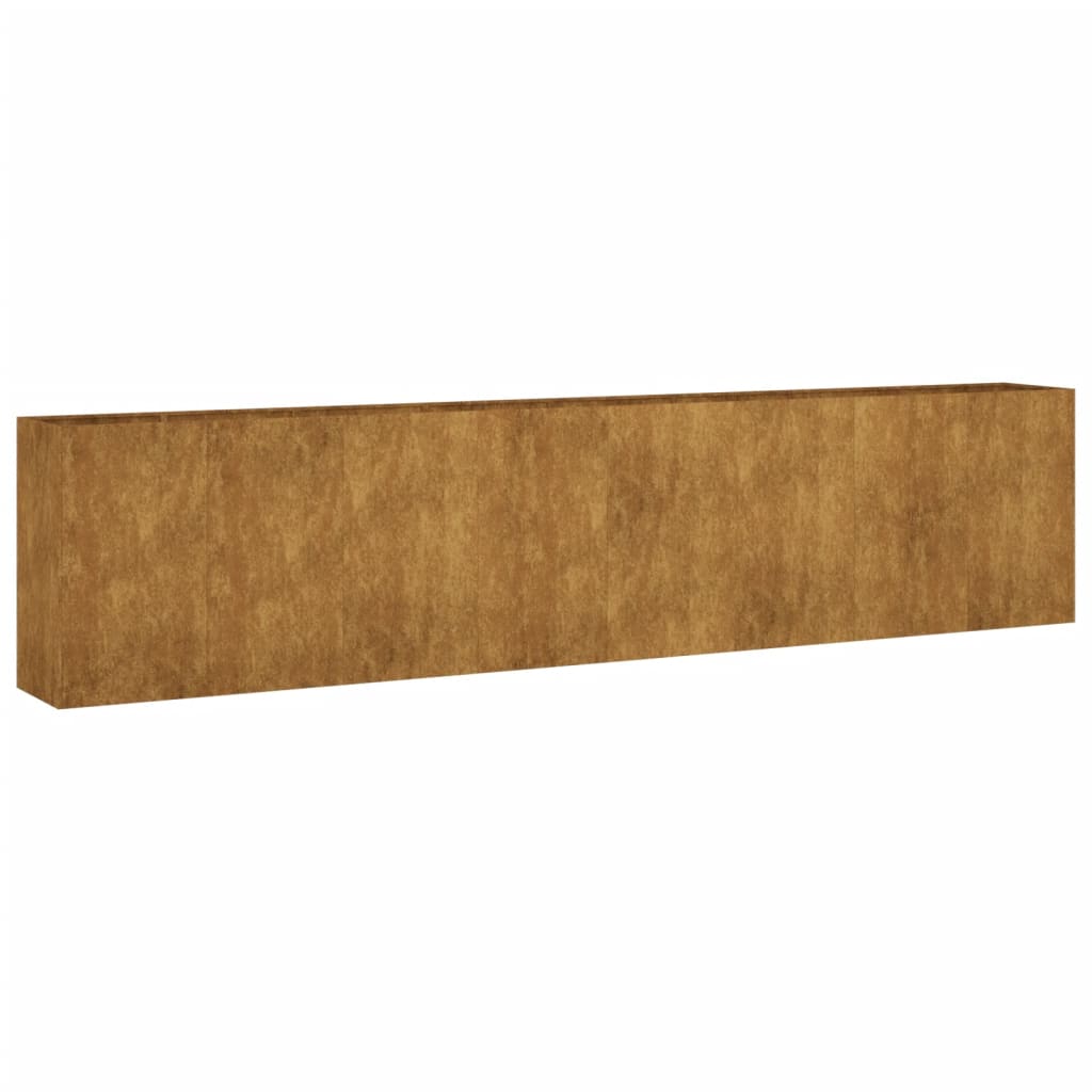 VidaXL Jardinière surélevée 360x40x80 cm acier corten