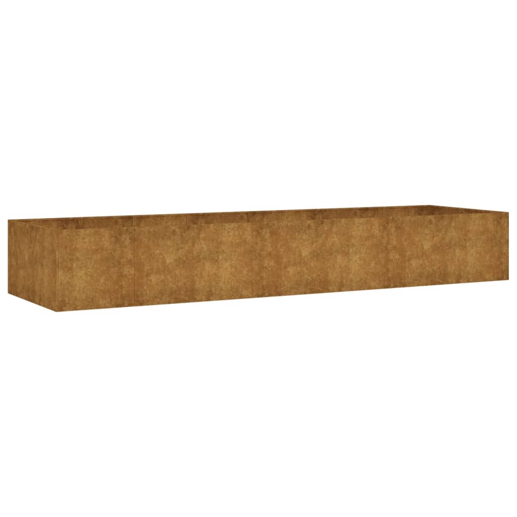 VidaXL jardinière surélevée 280x80x40 cm acier corten