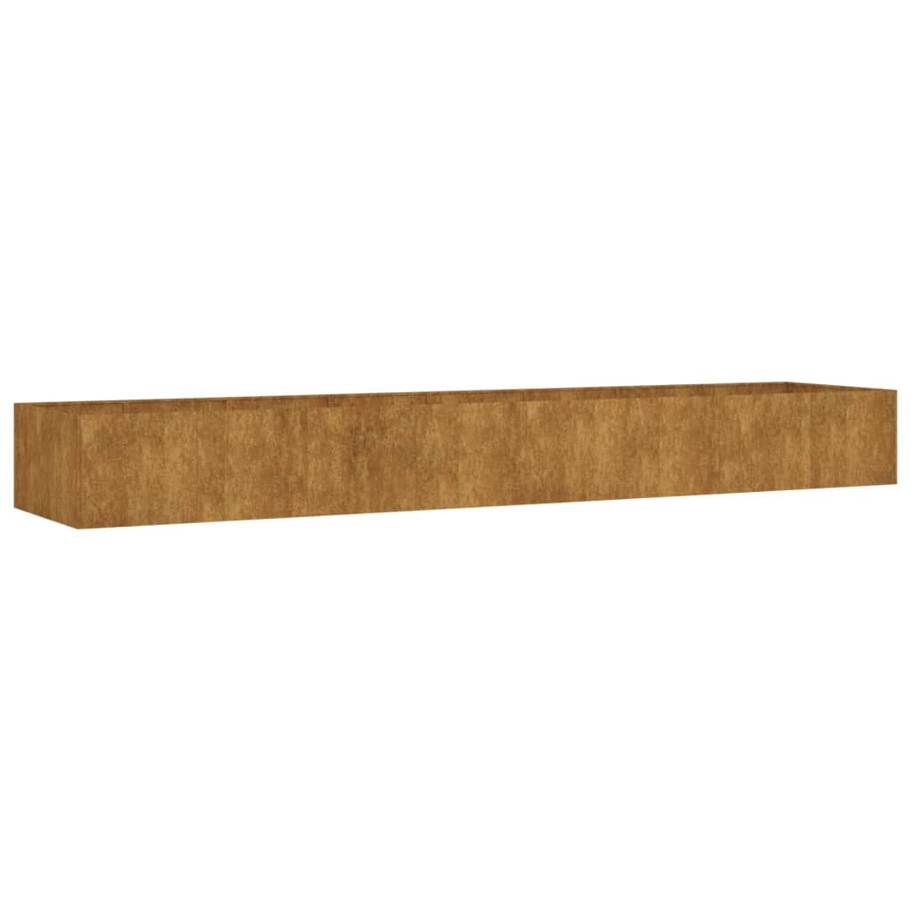 VidaXL jardinière surélevée 360x80x40 cm acier corten