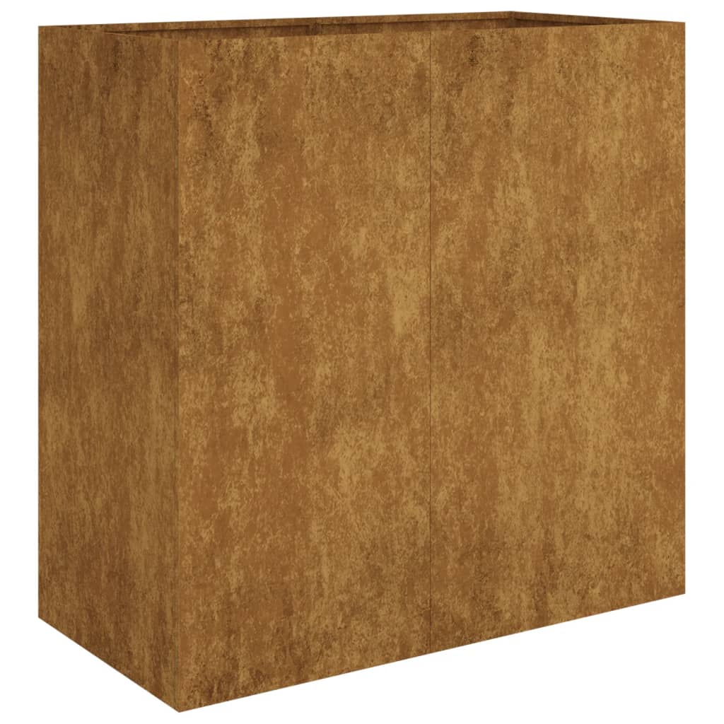 Jardinière Vidaxx 40x80x80 cm acier corten