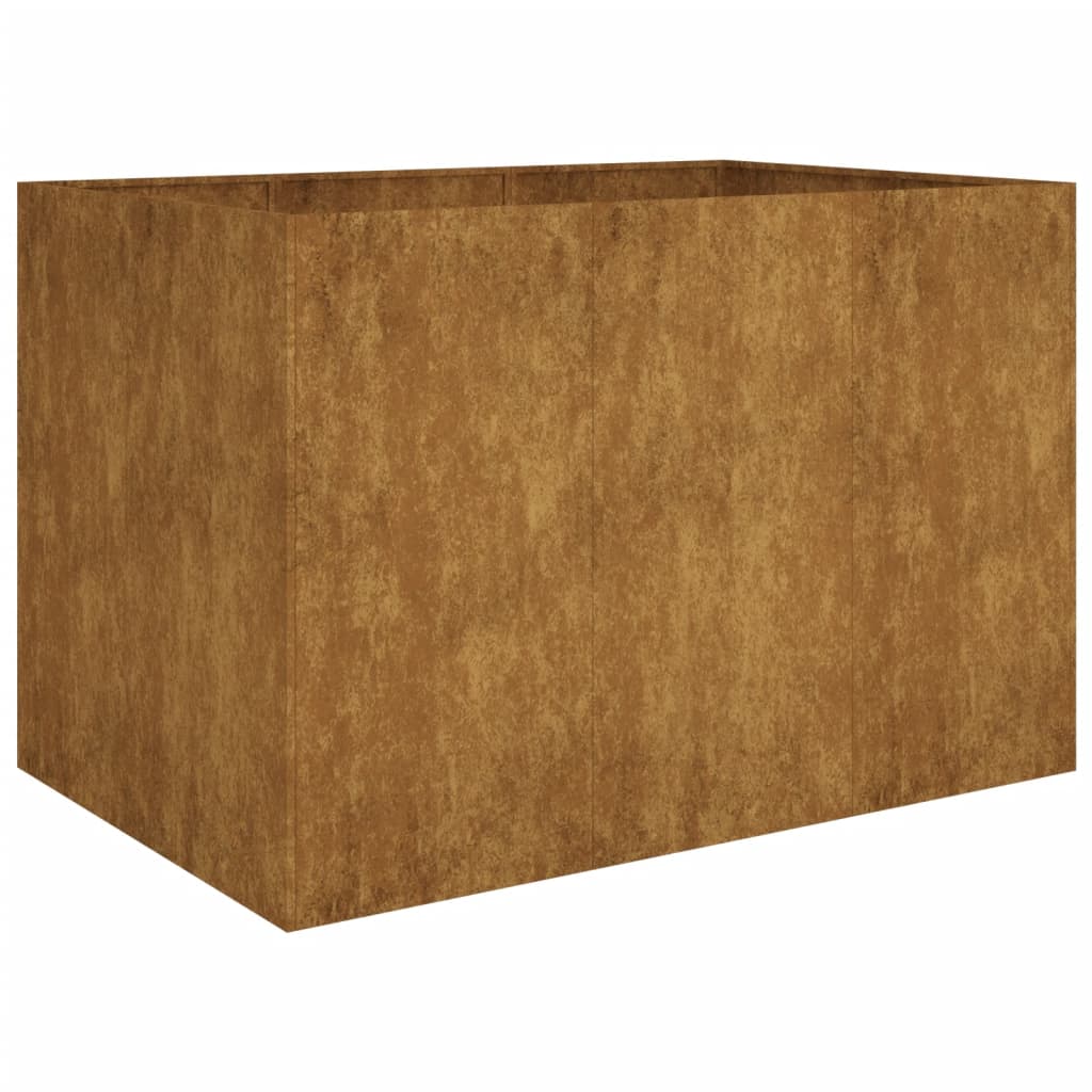 VidaXL jardinière surélevée 120x80x80 cm acier corten