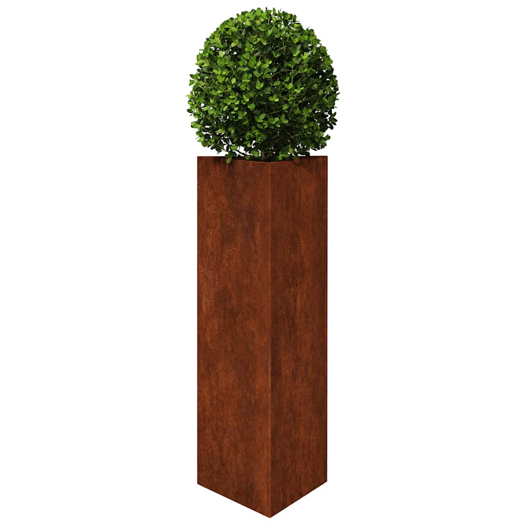 Jardinière Vidaxx 30x26x75 cm acier corten