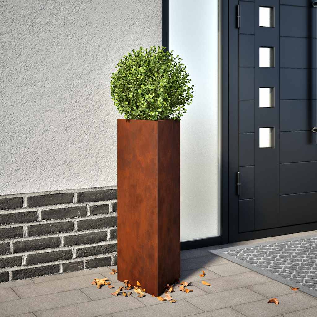 Jardinière Vidaxx 30x26x75 cm acier corten