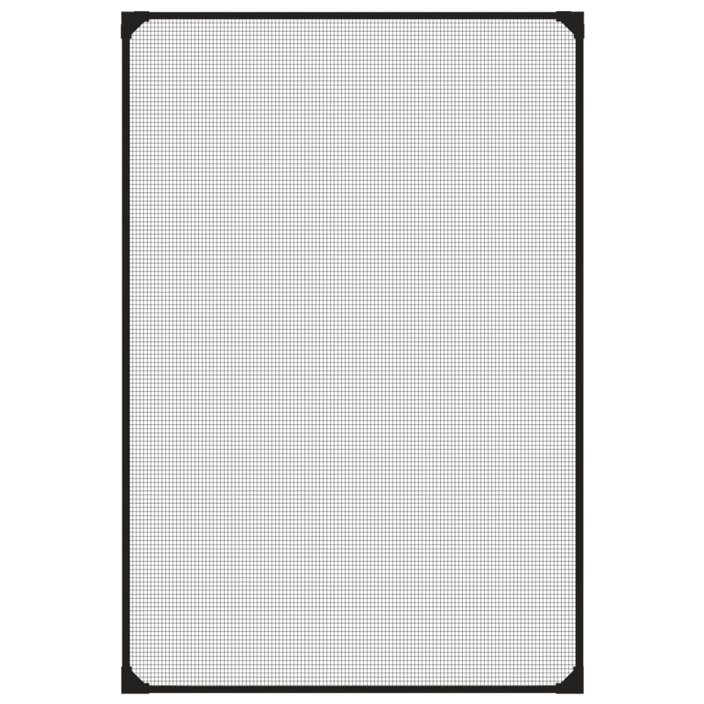 Vidaxx moustiquaire pour fenêtres magnétique 80x120 cm anthracite