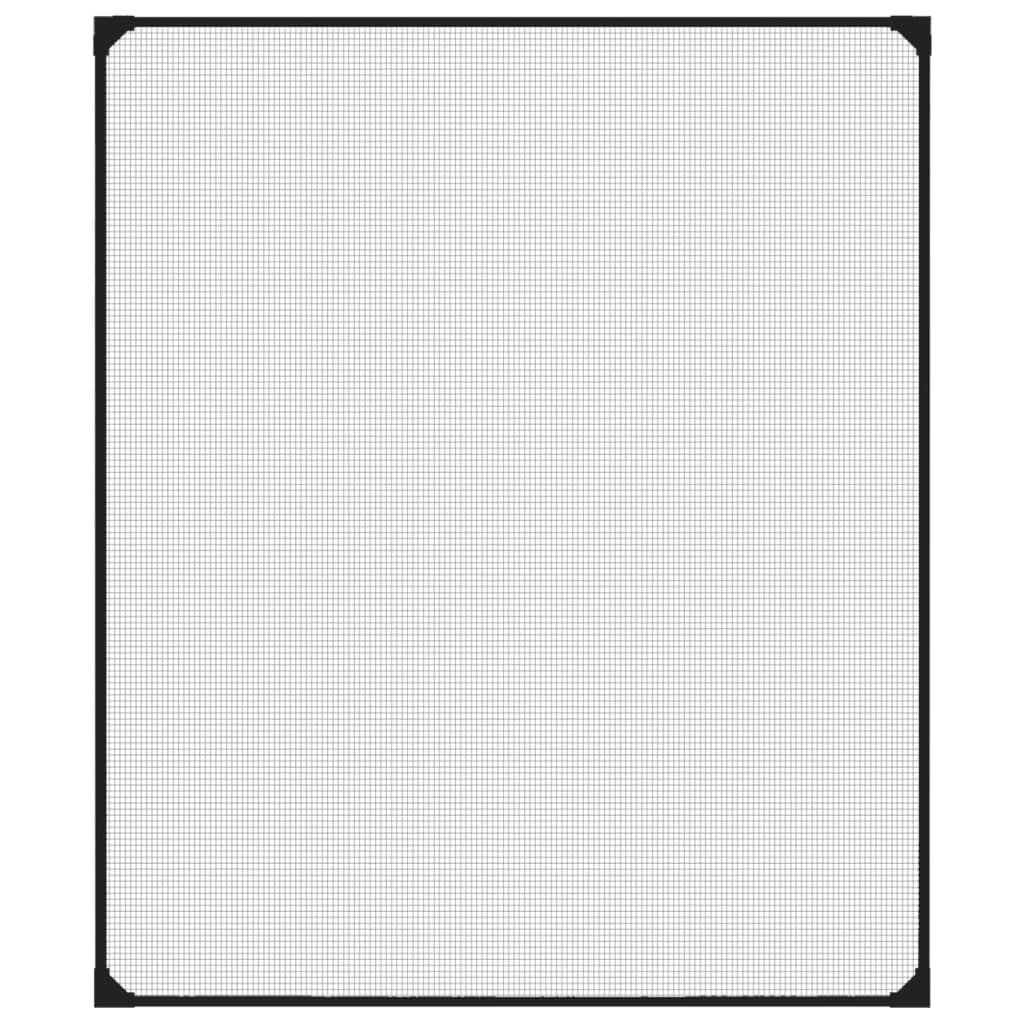 Vidaxx moustiquaire pour fenêtres magnétique 100x120 cm anthracite