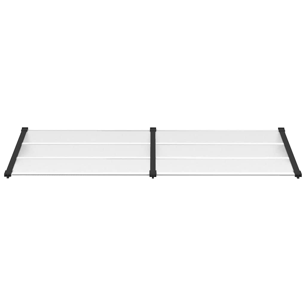 Vidaxx auvent de porte 239x90 cm polycarbonate noir et transparent