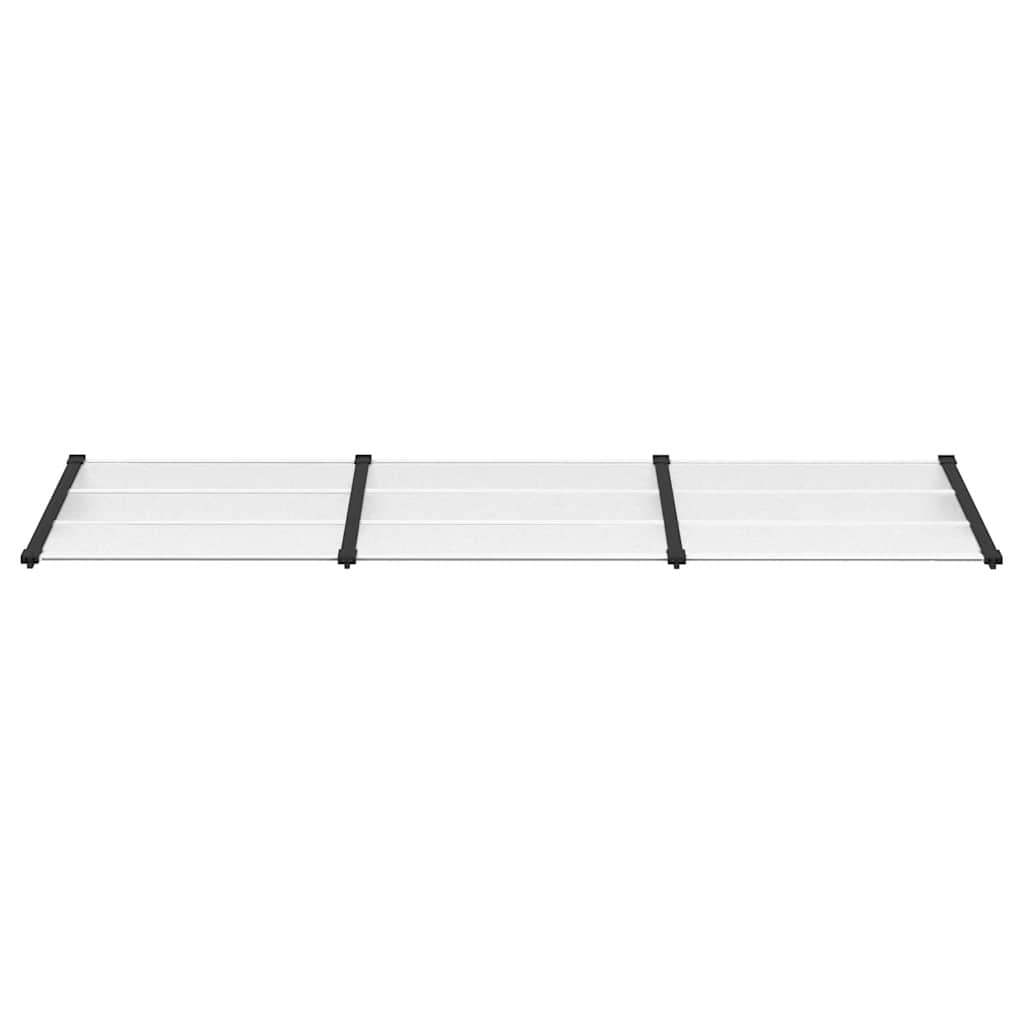 Vidaxx auvent de porte 297,5x90 cm polycarbonate noir et transparent