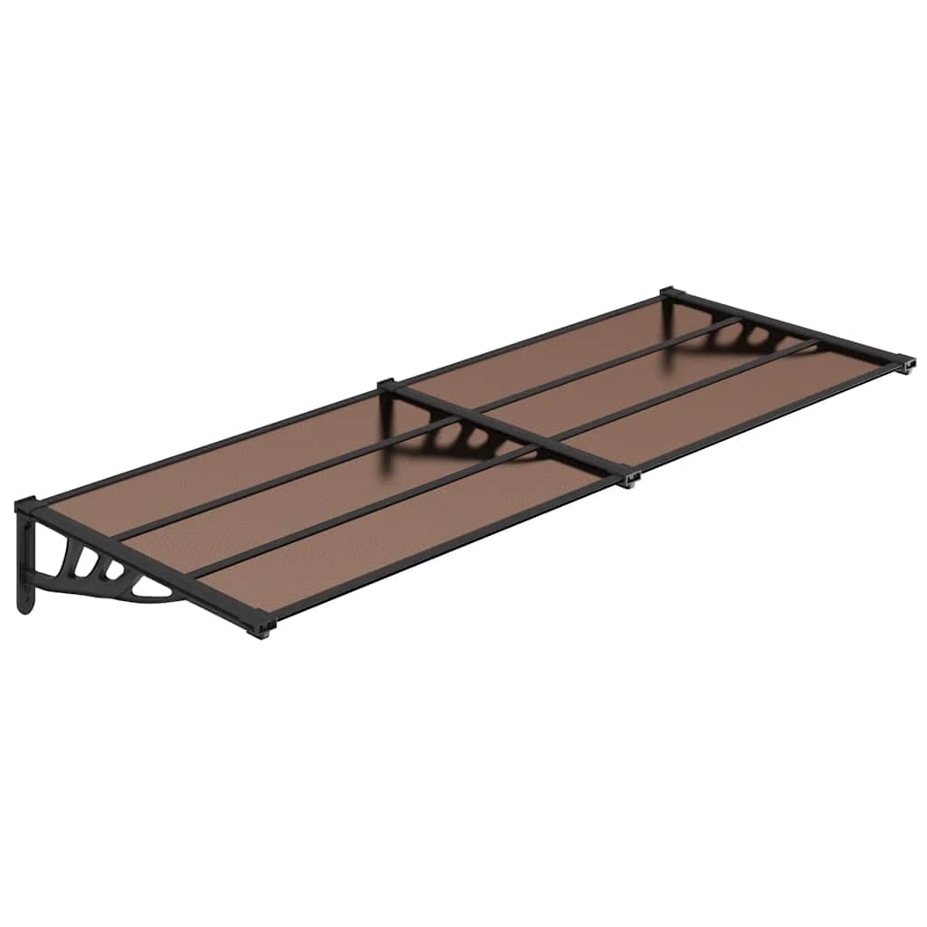 Vidaxx auvent de porte 239x90 cm polycarbonate noir