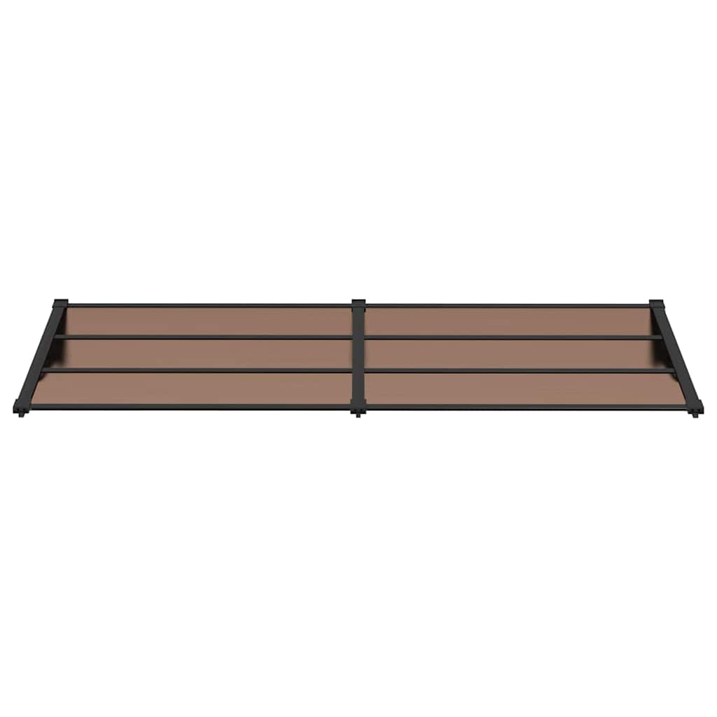Vidaxx auvent de porte 239x90 cm polycarbonate noir