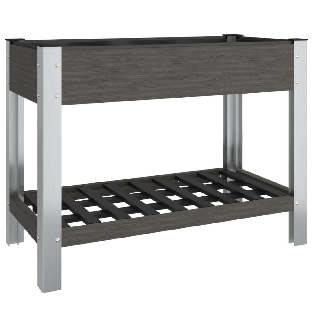Jardinière VidaXL surélevée avec étagère 100x50x75 cm hkc