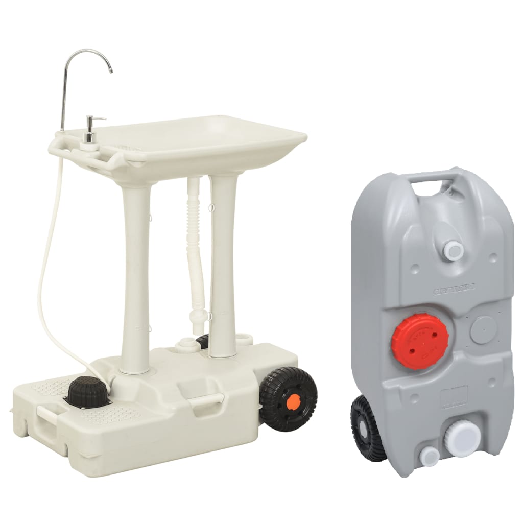 VidaXL Ensemble évier et réservoir d'eau de camping portable