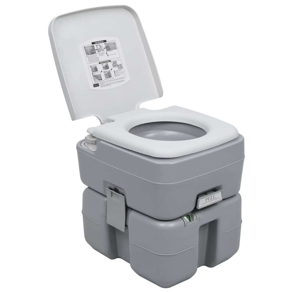 VidaXL Toilettes et lavabo de camping avec réservoir d'eau