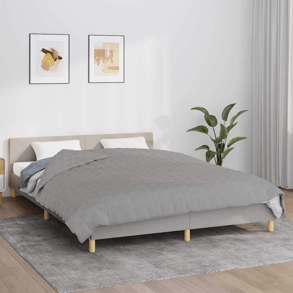 Vidaxx couverture lestée 200x220 cm 13 kg tissu gris