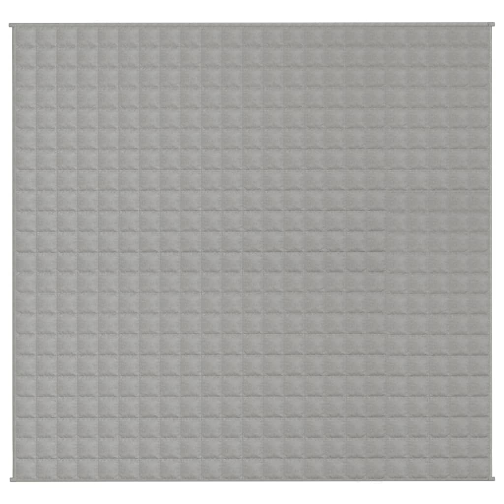 Vidaxx couverture lestée 220x230 cm 15 kg tissu gris