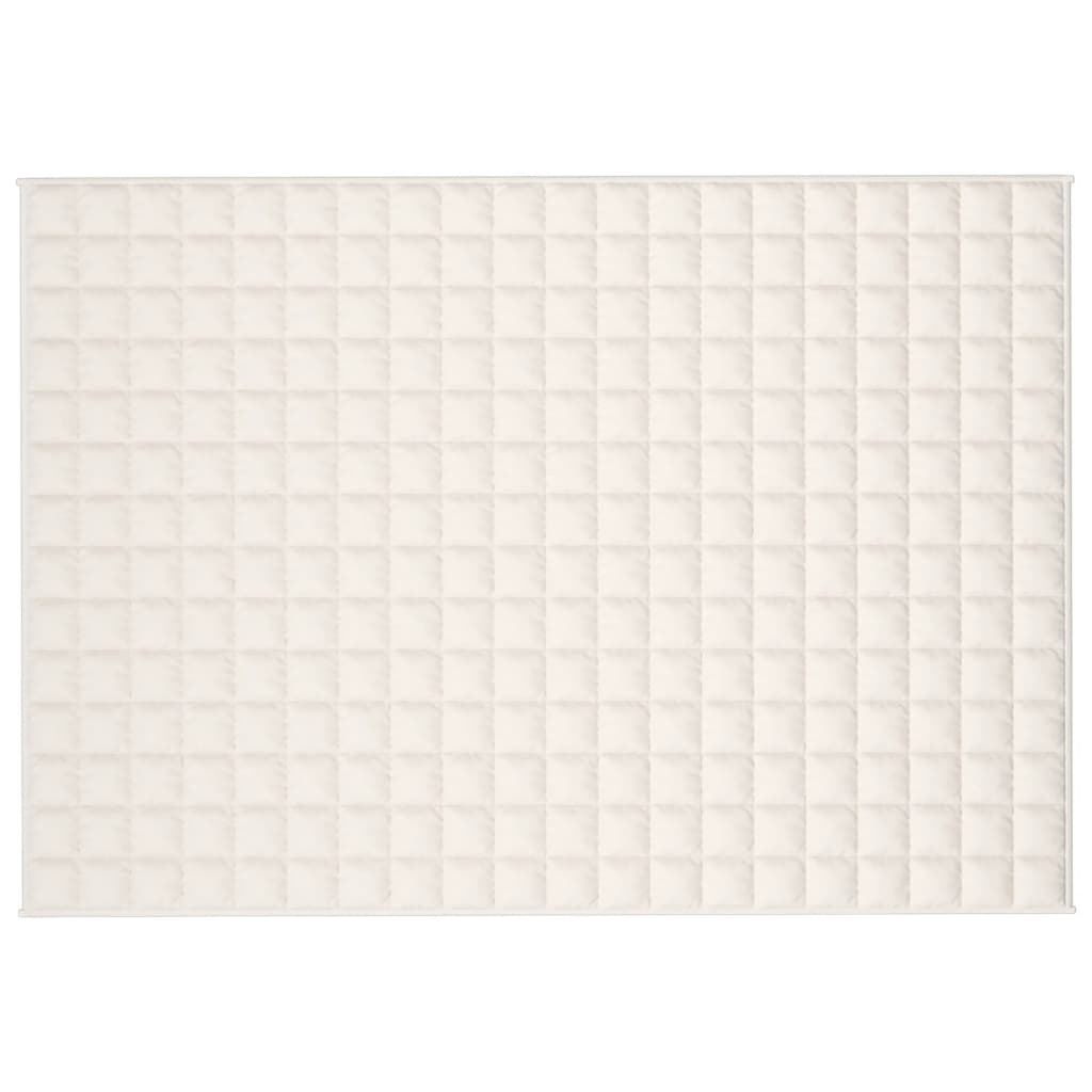 Vidaxx couverture lestée 137x200 cm 10 kg tissu crème clair