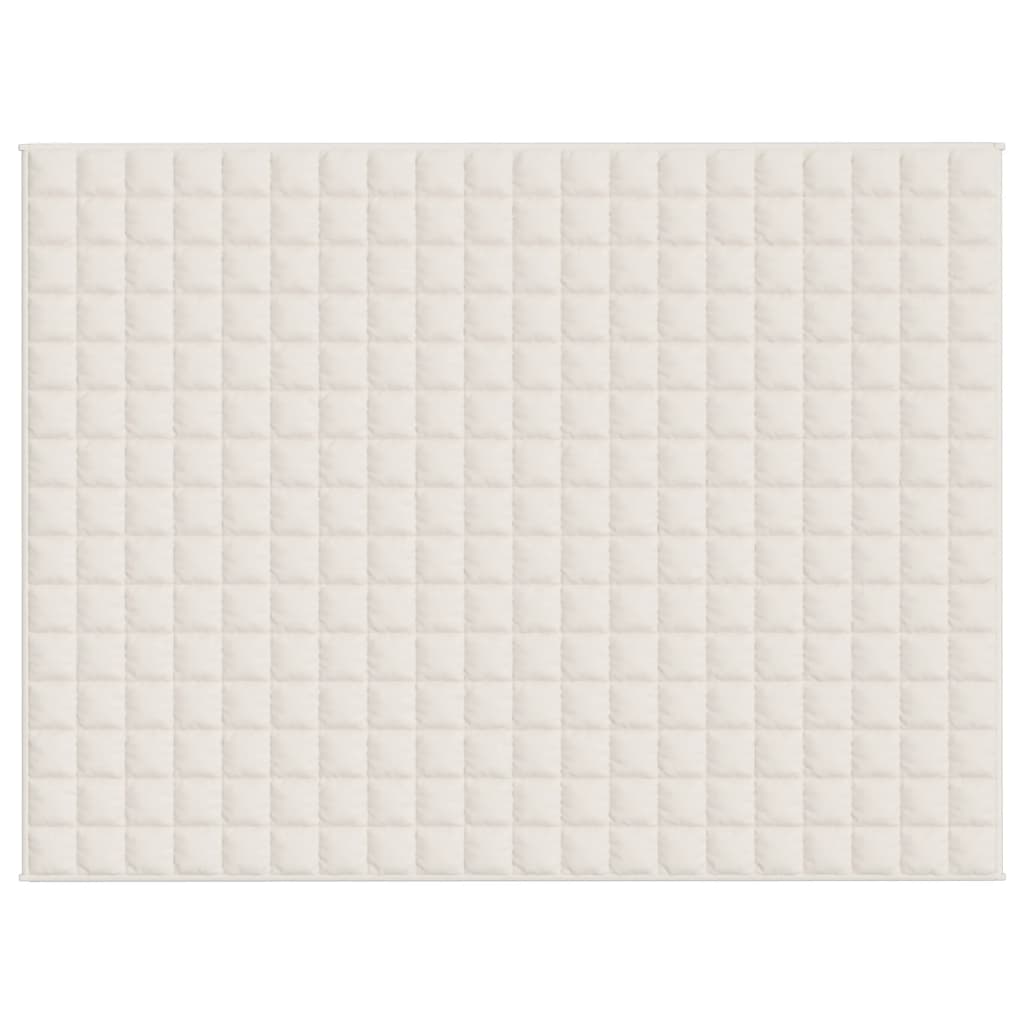 Vidaxx couverture lestée 152x203 cm 11 kg tissu crème clair