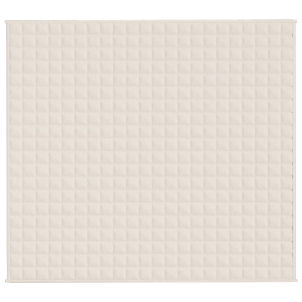 Vidaxx couverture lestée 200x230 cm 9 kg tissu crème clair