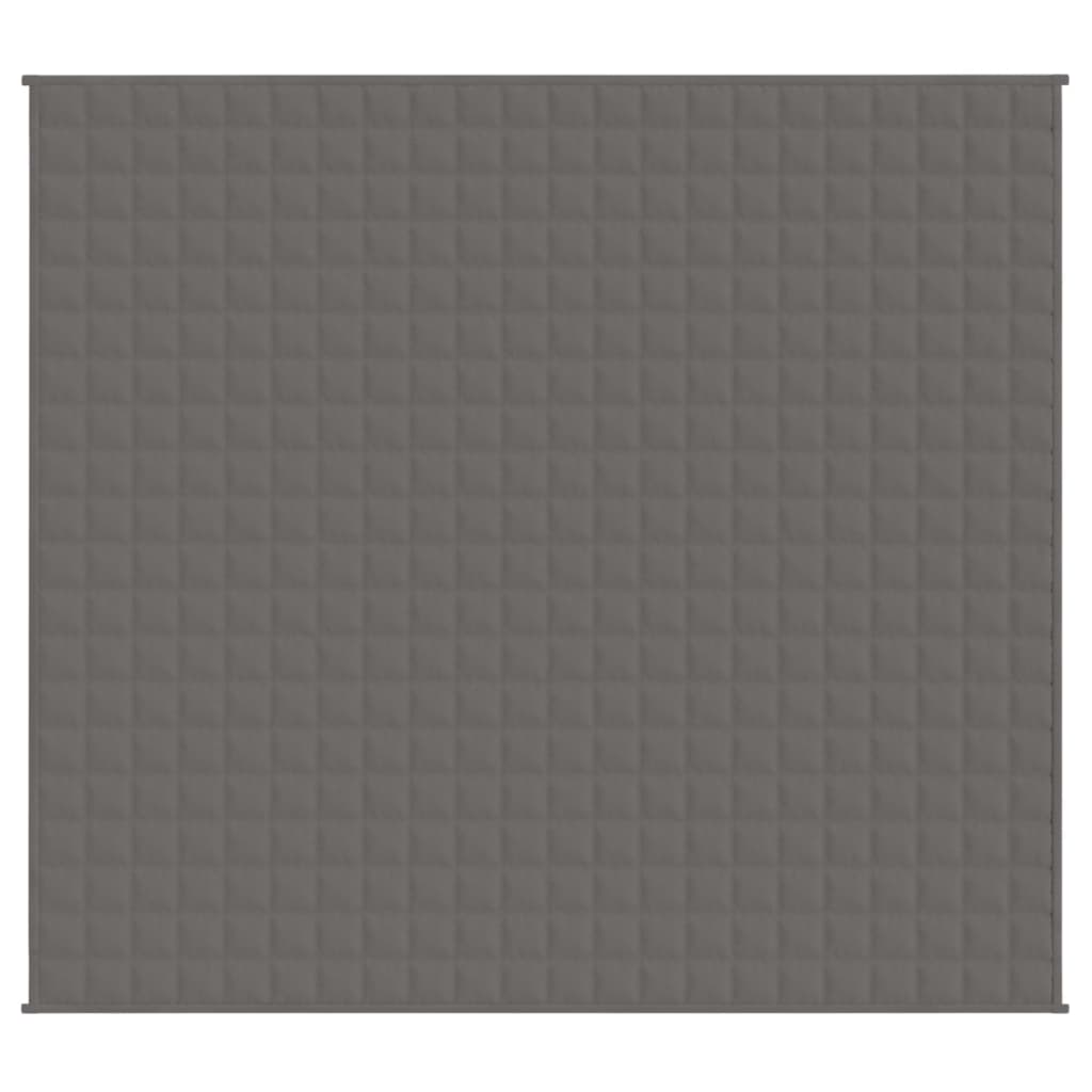 Vidaxx couverture lestée 200x220 cm 13 kg tissu gris