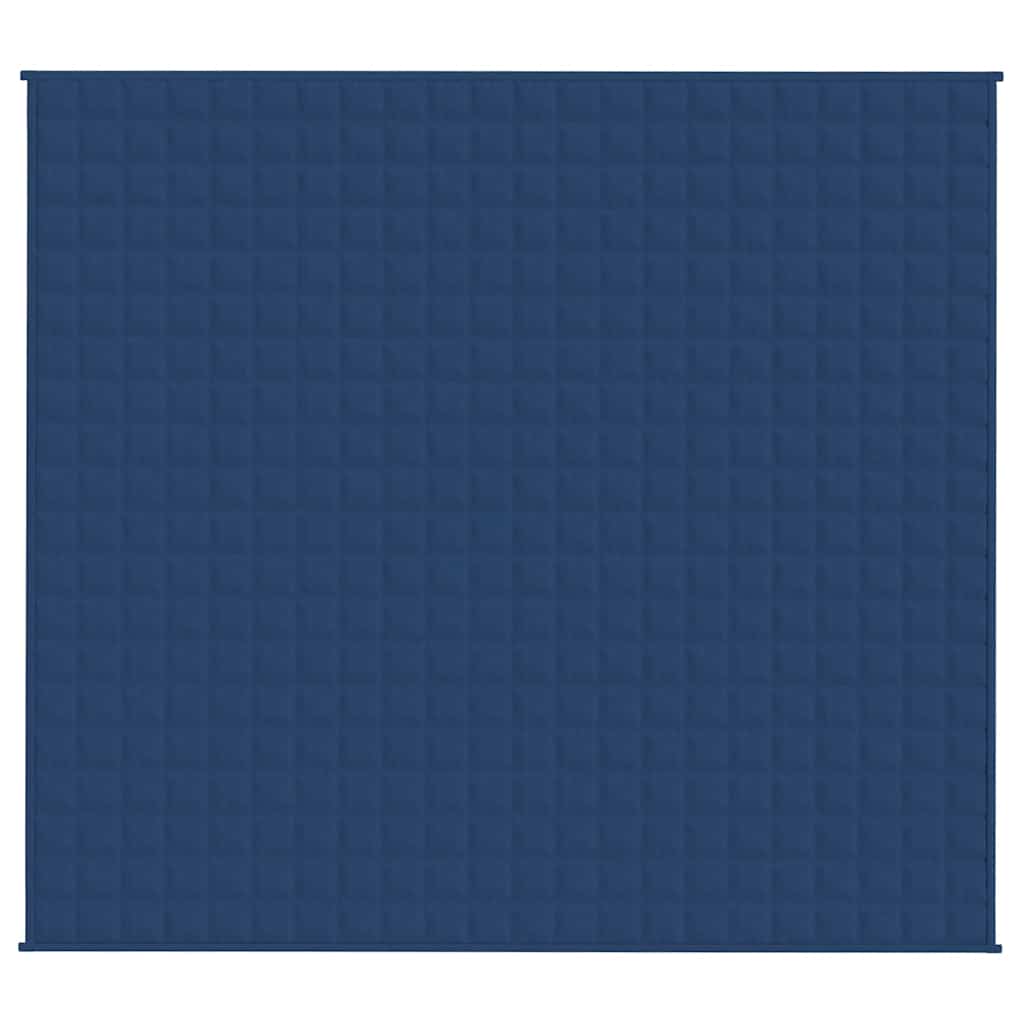 VidaXL Couverture lestée 200x230 cm 9 kg tissu bleu