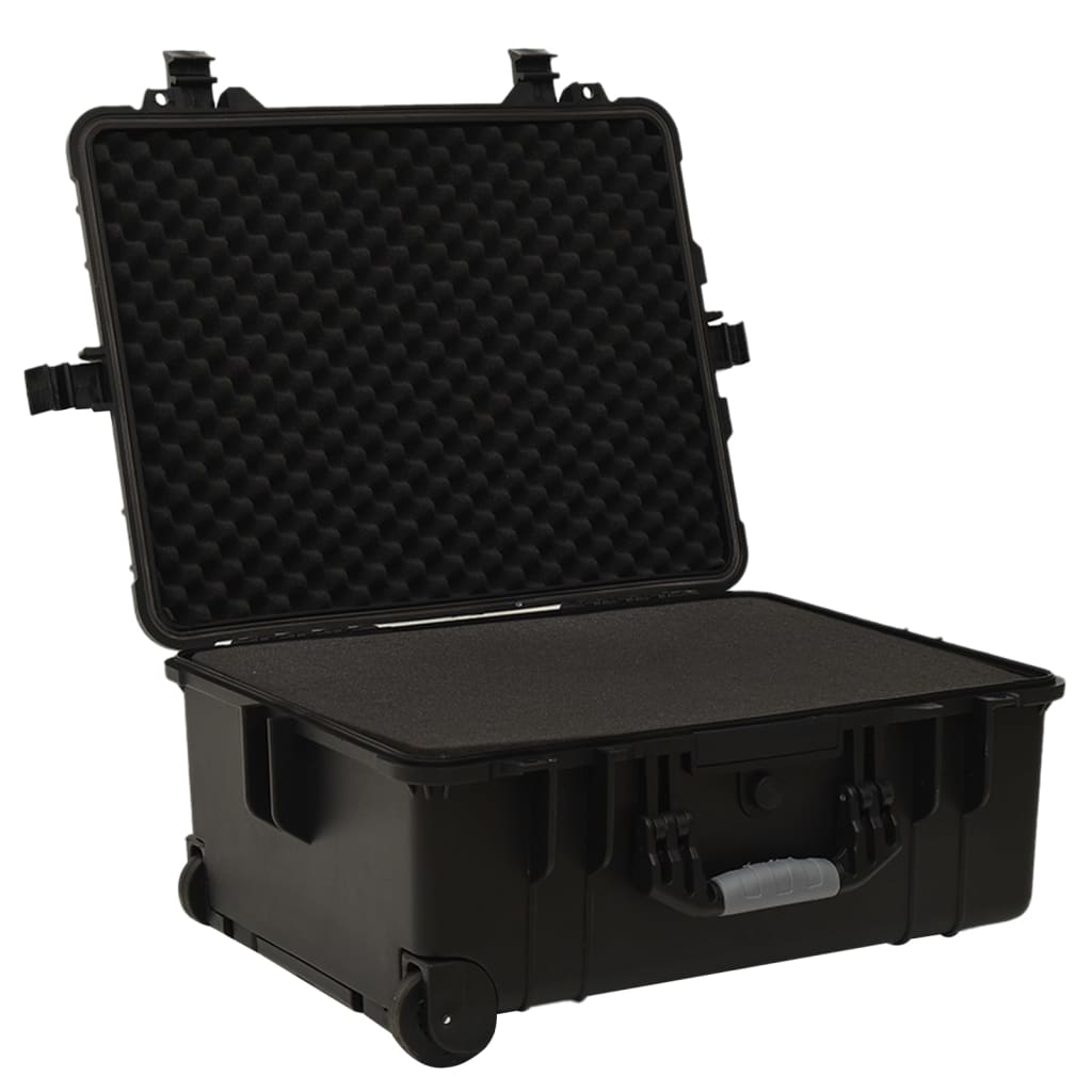 VidaXL flight case sur roulettes 58x45x27 cm pp noir
