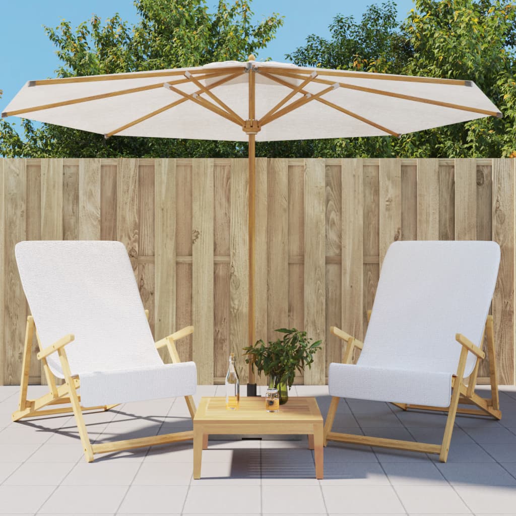 VidaXL serviettes de plage 2 pcs 400 g m² 60x135 cm tissu blanc