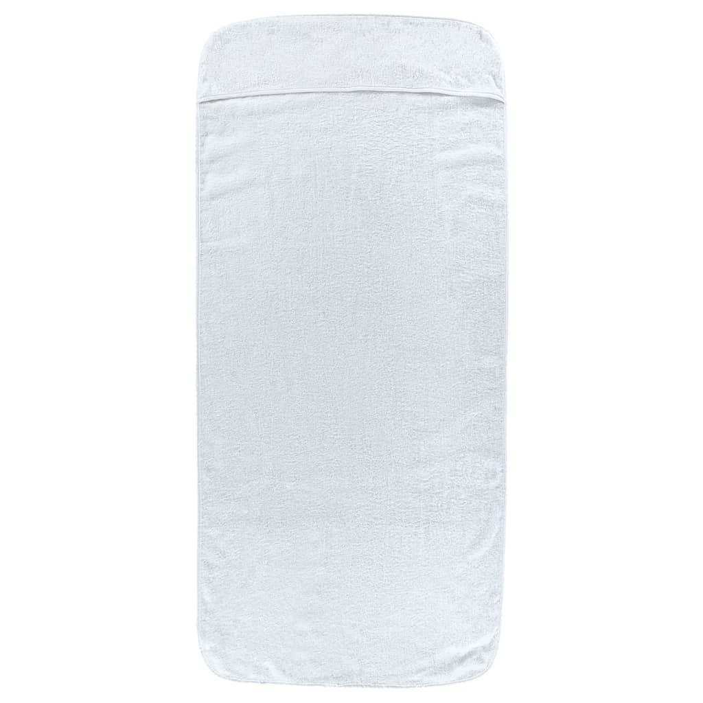 VidaXL serviettes de plage 2 pcs 400 g m² 75x200 cm tissu blanc