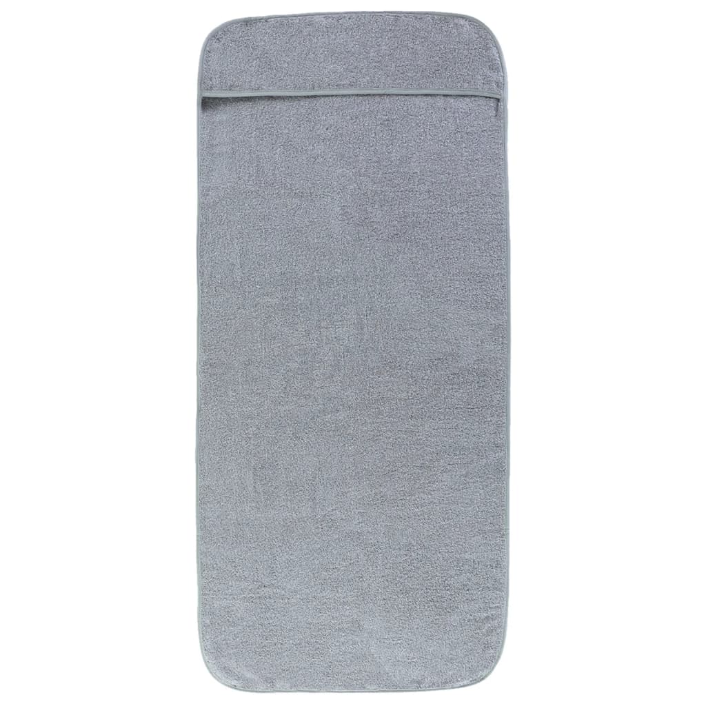 VidaXL serviettes de plage 2 pcs 400 g m² 60x135 cm tissu gris