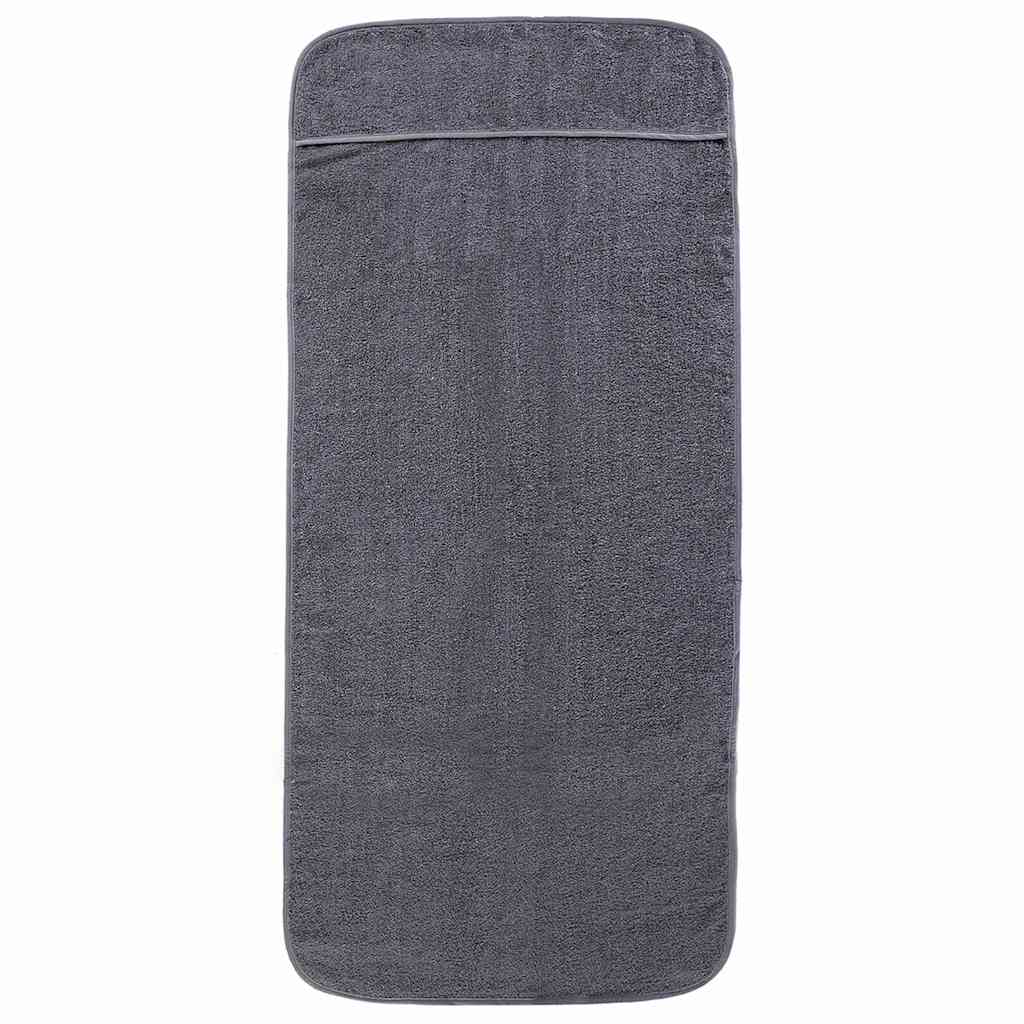Vidaxx serviettes de plage 2 pcs 400 g m² 60x135 cm tissu anthracite