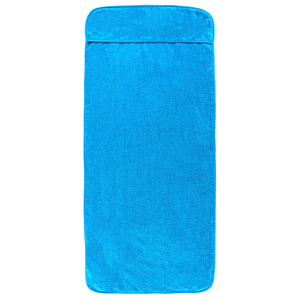 Vidaxx serviettes de plage 2 pcs 400 g m² 75x200 cm tissu turquoise