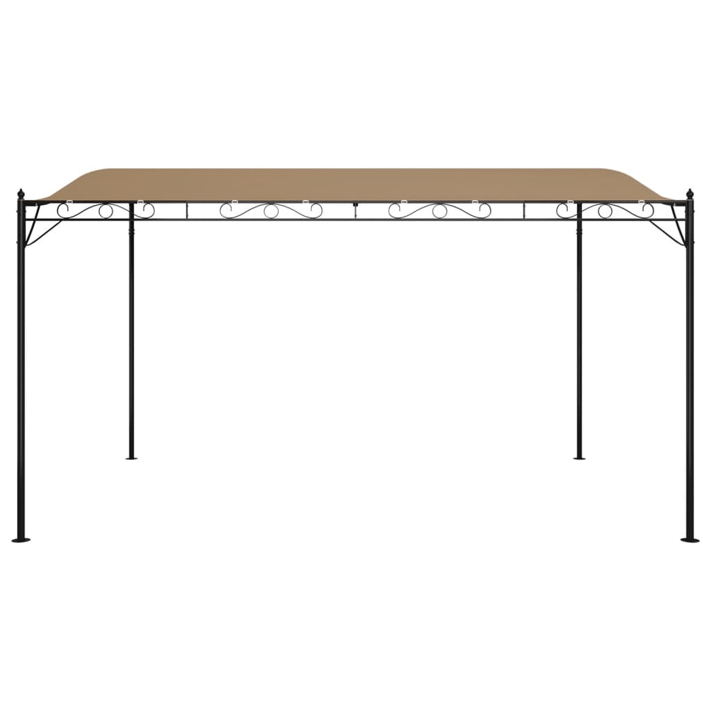 Store Vidaxx 4x3 m 180 g m² tissu et acier taupe