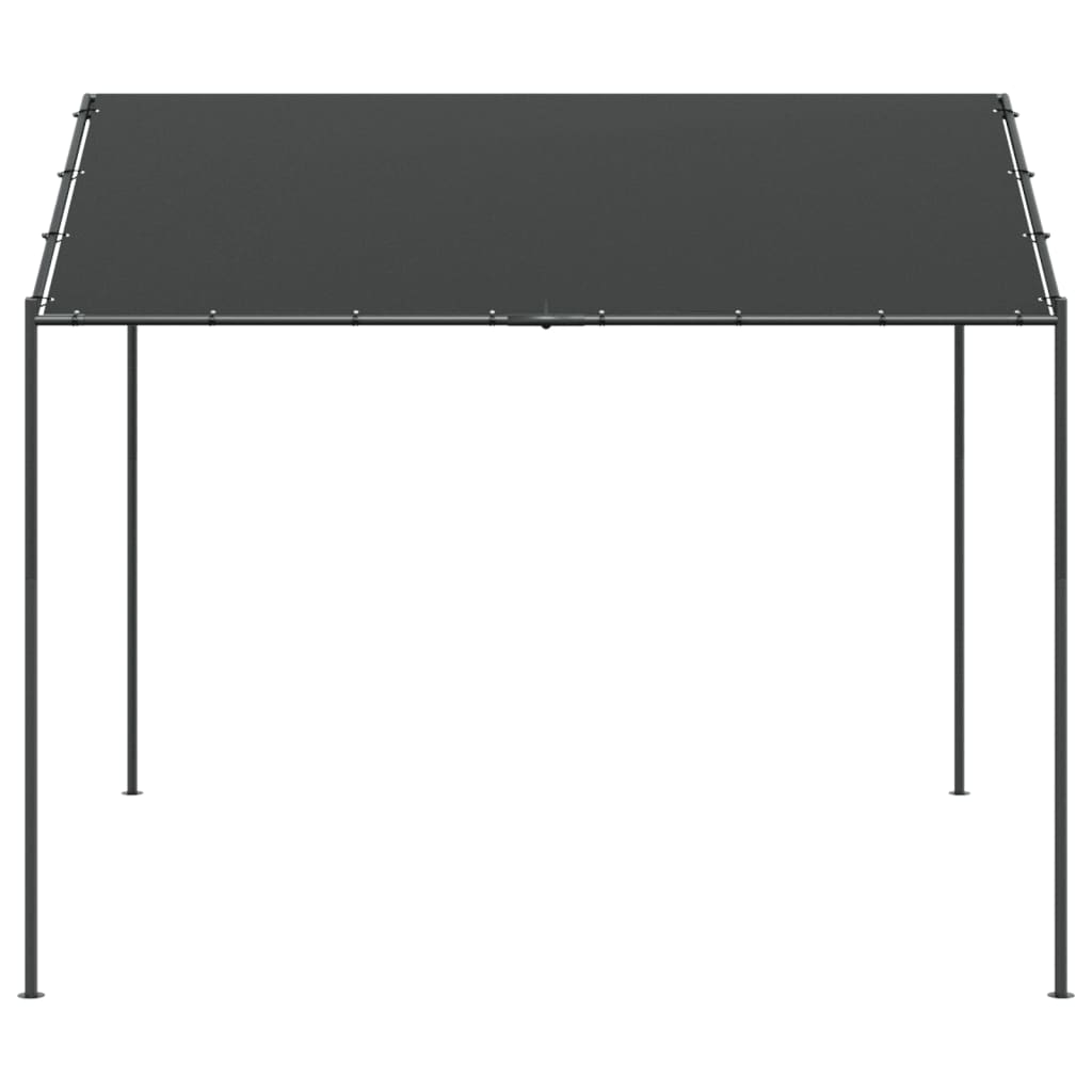 Pavillon de jardin Vidaxl 3x3 m acier et tissu anthracite