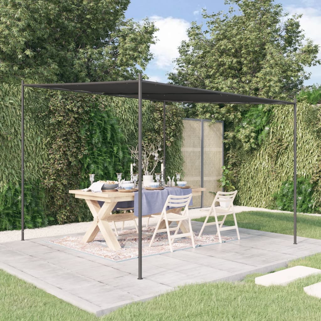 Tonnelle Vidaxx 3x3 m 180 g m² tissu et acier anthracite