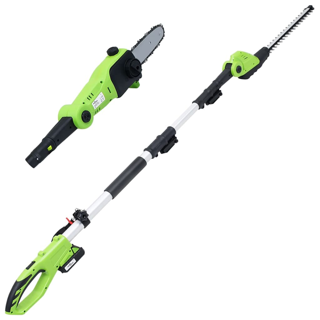 VidaXL Ensemble d'outils de jardinage sans fil 4 pièces avec chargeurs et batteries