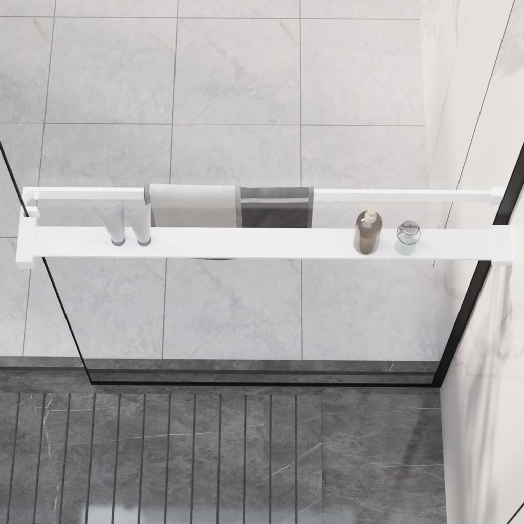 Vidaxl Walkschep pour Walk -in Mur de douche 80 cm en aluminium blanc