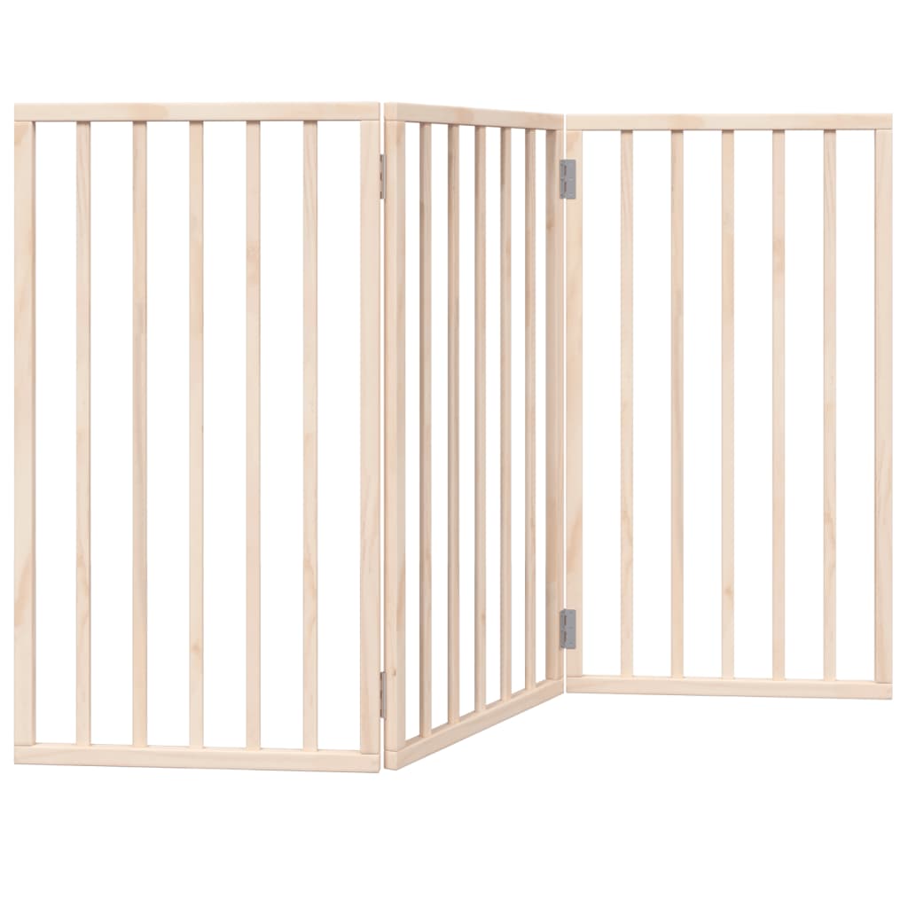 Vidaxx barrière pour chien pliable 3 panneaux 150 cm bois de peuplier