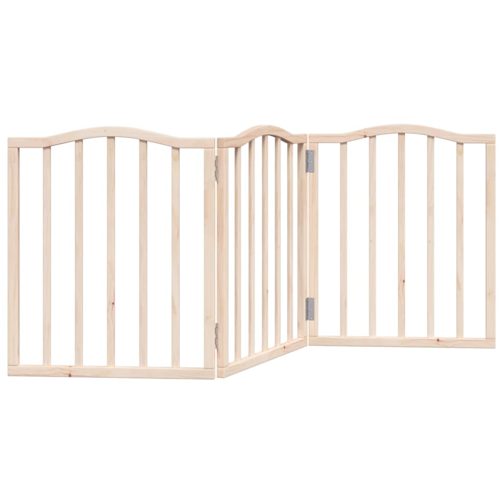 Vidaxx barrière pour chien pliable 3 panneaux 150 cm bois de peuplier