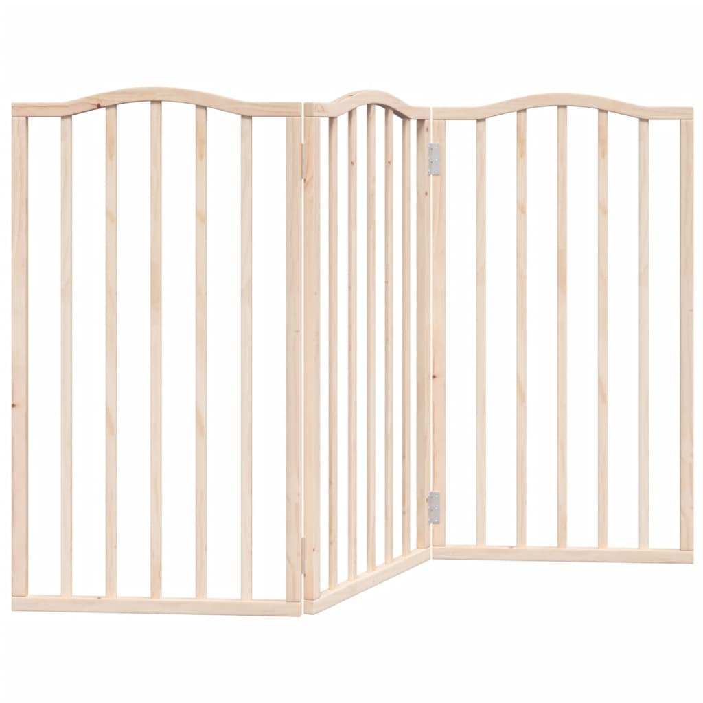 Vidaxx barrière pour chien pliable 3 panneaux 150 cm bois de peuplier
