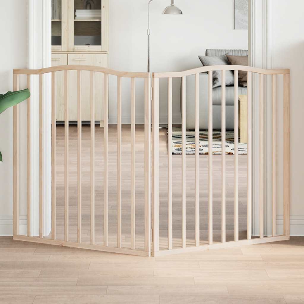 Vidaxx barrière pour chien pliable 2 panneaux 160 cm bois de peuplier