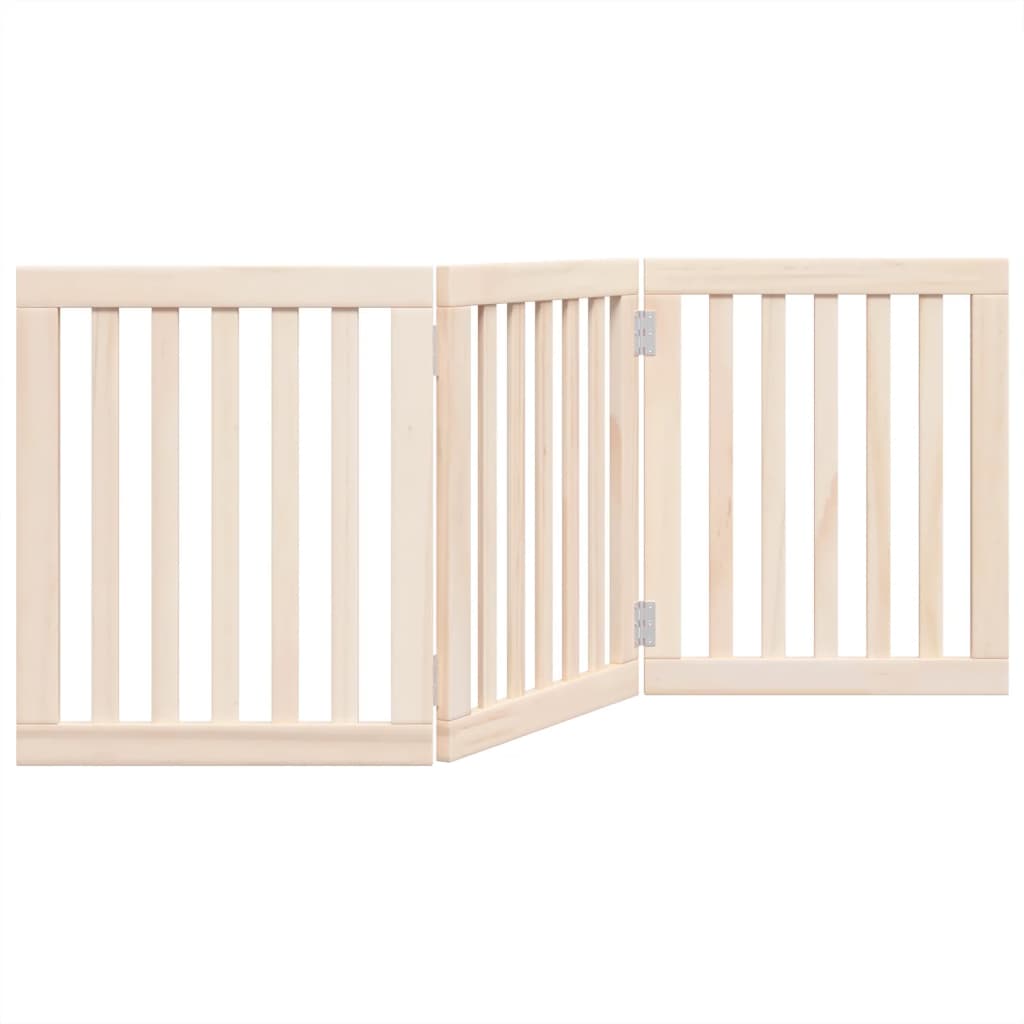 Vidaxx barrière pour chien pliable 3 panneaux 150 cm bois de peuplier