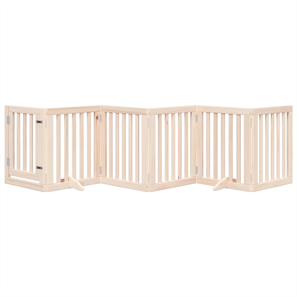 Vidaxx barrière pour chien pliable 6 panneaux 300 cm bois de peuplier