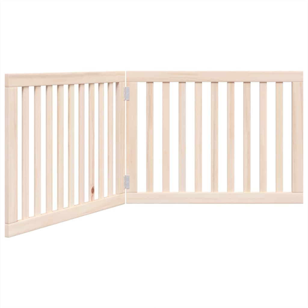 Vidaxx barrière pour chien pliable 2 panneaux 160 cm bois de peuplier