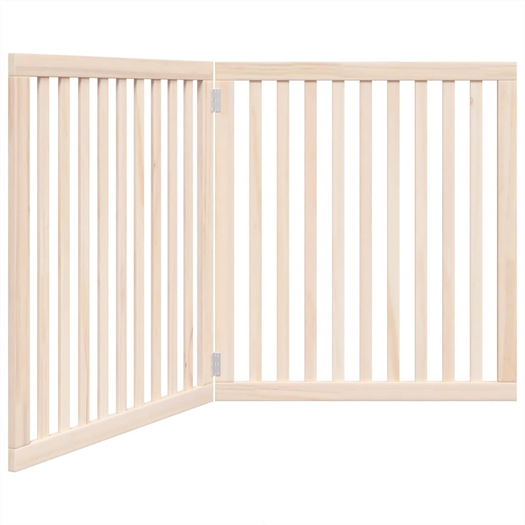 Vidaxx barrière pour chien pliable 2 panneaux 160 cm bois de peuplier