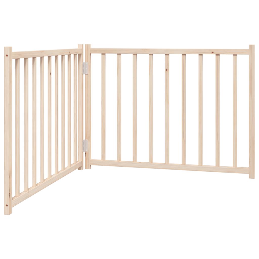 Vidaxl barrière pour chien pliable 2 panneaux 160 cm bois de pin massif