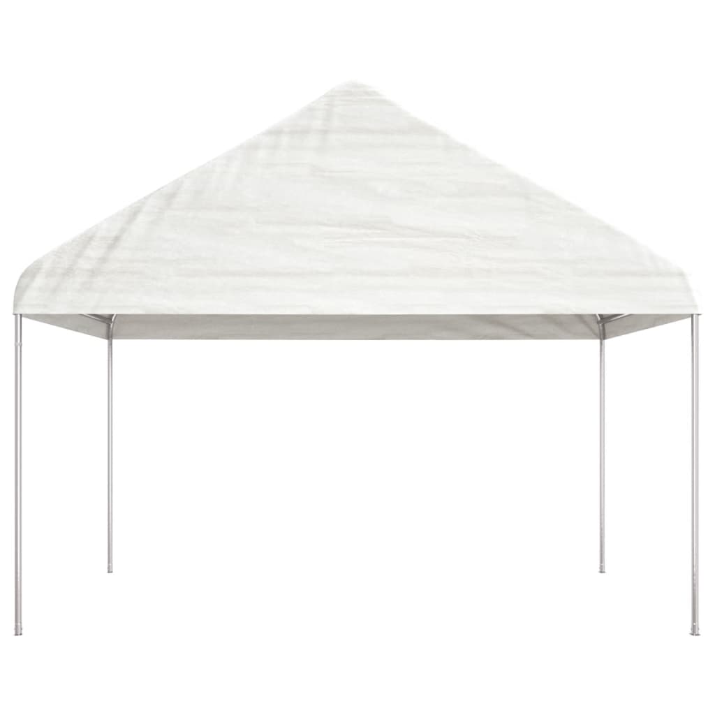 Tonnelle Vidaxx avec toit 4,08x2,23x3,22 m polyéthylène blanc