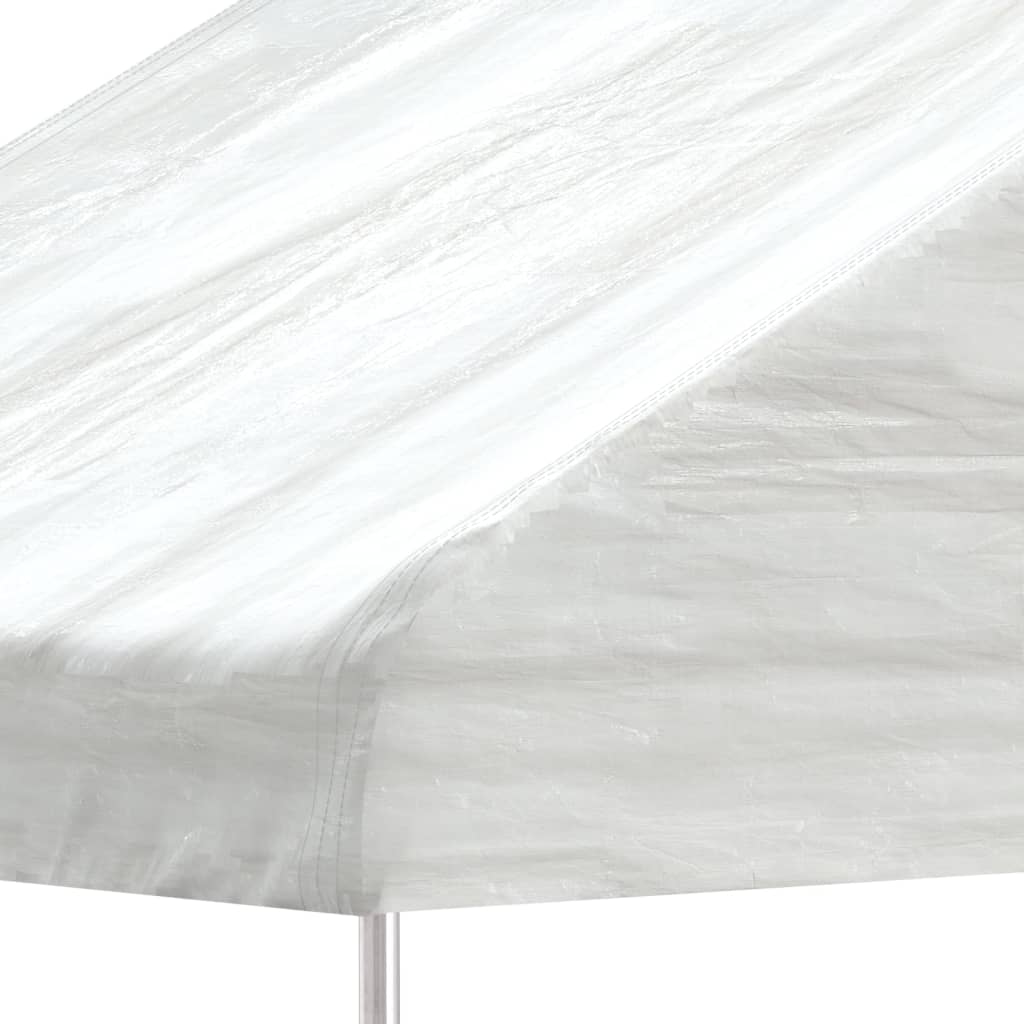 Tonnelle Vidaxx avec toit 4,08x2,23x3,22 m polyéthylène blanc