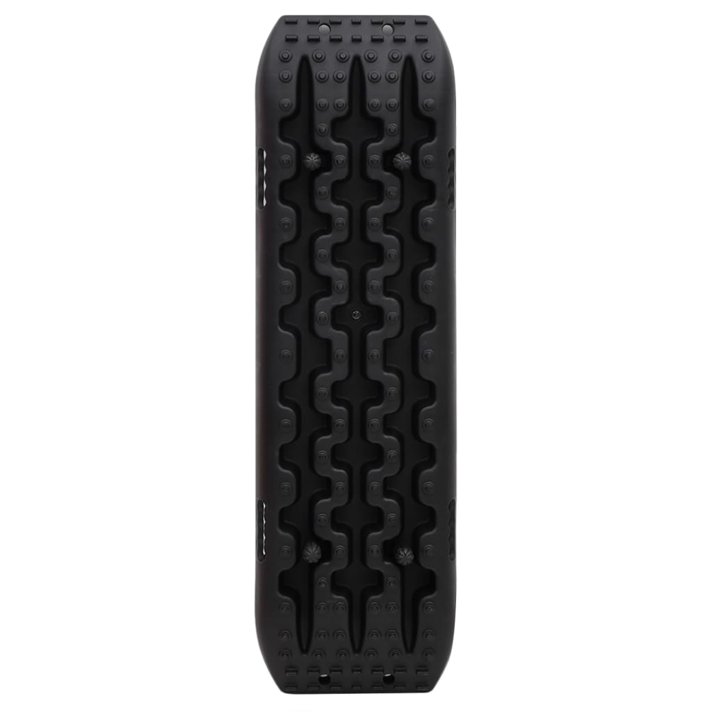 Vidaxx plaques de préhension 2 pcs 106x30,5x7 cm nylon noir