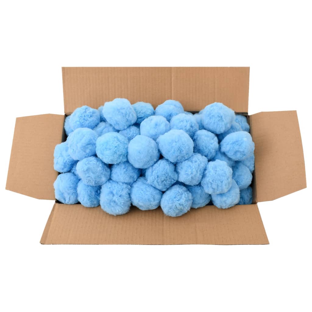 VidaXL Boules filtrantes de piscine antibactériennes 1400 g polyéthylène bleu