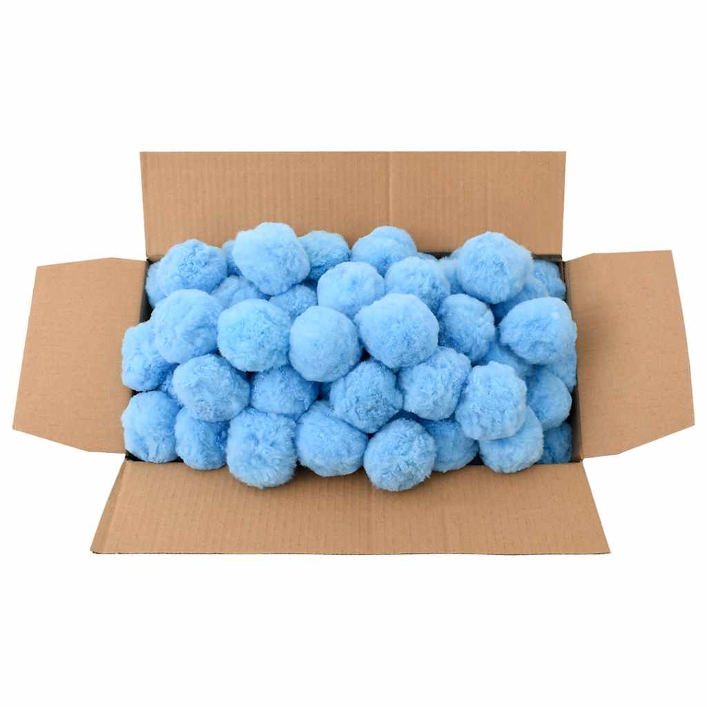 VidaXL Boules filtrantes de piscine antibactériennes 2100 g polyéthylène bleu